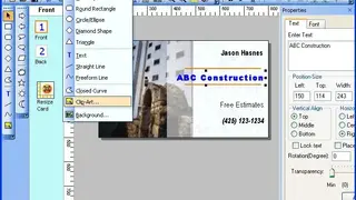 Business Card Designer Pro screenshot