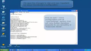 Buster Sandbox Analyzer screenshot
