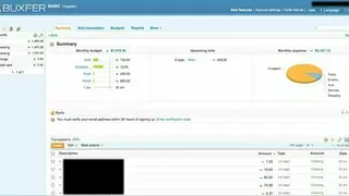 Buxfer screenshot
