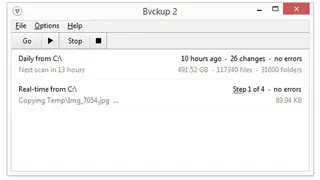 Bvckup 2 screenshot