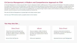 CA Service Management screenshot