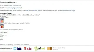 CAcert screenshot