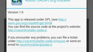 CAcert screenshot
