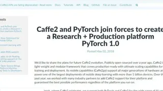 Caffe2 screenshot