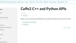 Caffe2 screenshot