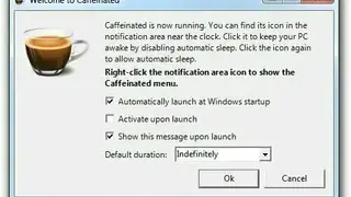 Caffeine for Windows screenshot