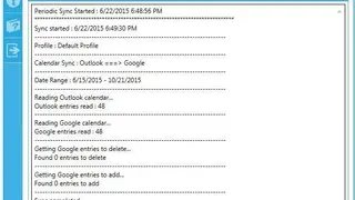 Calendar synchronization + screenshot