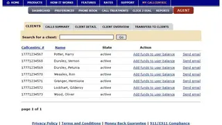 Callcentric screenshot