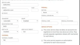 Callcentric screenshot
