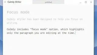 Calmly Writer screenshot