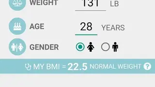 Calories Intake Calculator screenshot