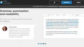 Cambridge Proofreading screenshot