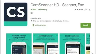 CamScanner screenshot