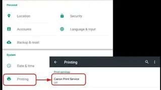 Canon Print Service screenshot
