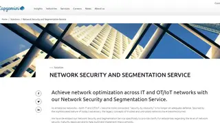 Capgemini Network Security and Segmentation Service screenshot