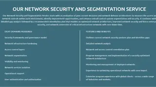 Capgemini Network Security and Segmentation Service screenshot