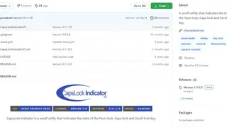 CapsLock Indicator screenshot