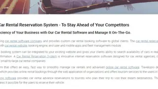 Car Rental Reservation System screenshot