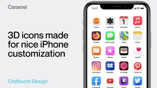 Caramel 3D icons for iOS 14 screenshot