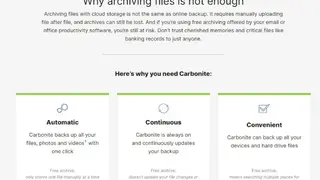 Carbonite Online Backup screenshot