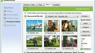 CardRecovery screenshot
