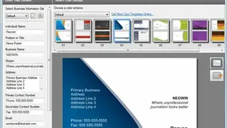 CardWorks Business Card Software screenshot