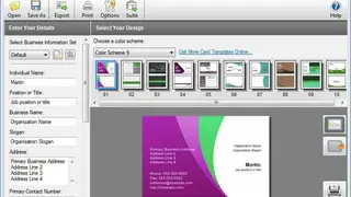 CardWorks Business Card Software screenshot