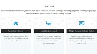 Cargo365cloud Transport management software screenshot