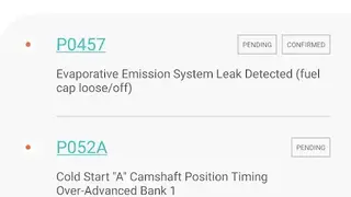 Carista OBD2 screenshot