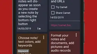 Carnet screenshot