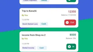 Cashbook screenshot