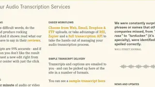 CastingWords screenshot