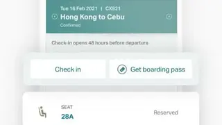 Cathay Pacific screenshot