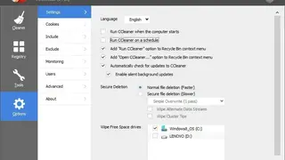 CCleaner screenshot