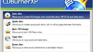 CDBurnerXP screenshot