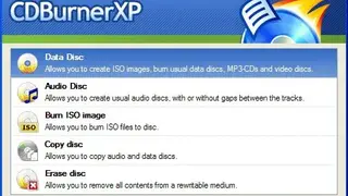 CDBurnerXP screenshot