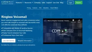 CDYNE Ringless Voicemail screenshot