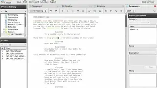 Celtx screenshot