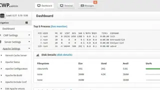 CentOS Web Panel screenshot