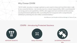 CENTRI Protected Sessions screenshot