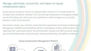 Certent Equity Compensation Management screenshot