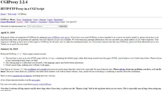 CGIProxy screenshot