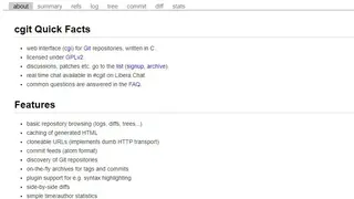 Cgit screenshot