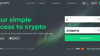 Changelly screenshot
