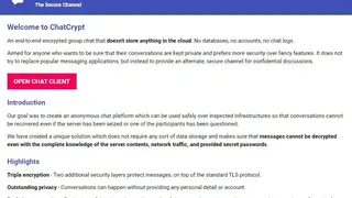 ChatCrypt screenshot