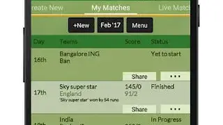 Chauka Cricket Scoring App screenshot