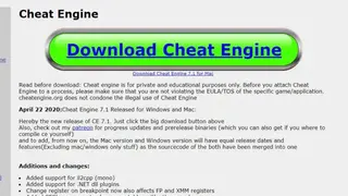 Cheat Engine screenshot