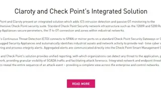 Check Point Claroty screenshot