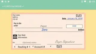 Check The Cheque screenshot