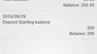 Checkbook + Bank screenshot